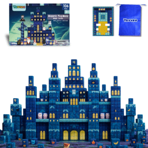 106 pcs magnetic blocks (0.8″) with magnetic theme board for stable & immersive play, stem toys for kids age 3 12 106 pcs magnetic blocks (0.8") with magnetic theme board for stable & immersive play, stem toys for kids age 3 12